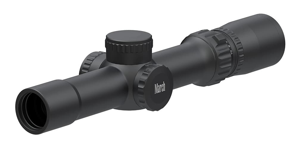 ライフルスコープ March Compact マーチ コンパクト 1x-10x24mm D10V24 Normal Model(ハンティングモデル) 1/4 MOA Type