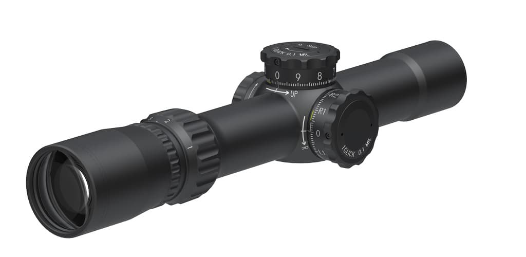 ライフルスコープ March Compact マーチ コンパクト 1x-10x24mm D10V24TIML Tactical Model with Illumination Module 0.1 MIL Type