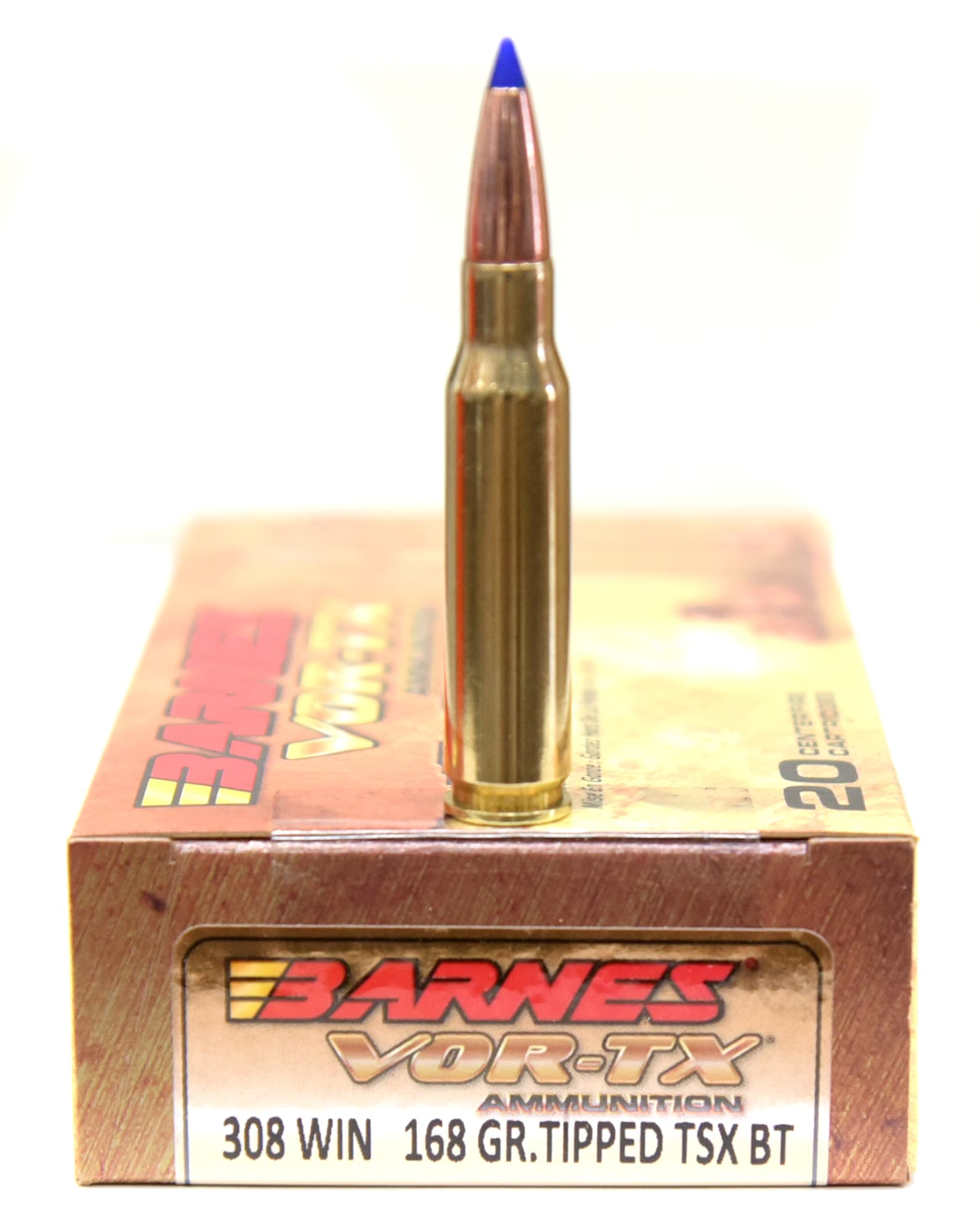 ライフル実包(銅) BARNES バーンズ 308win 168 TTSX 20発入り BB308W2