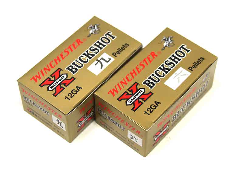 散弾実包 12番 6粒/9粒/15粒/27粒 WINCHESTER ウィンチェスター BUCKSHOT バックショット
